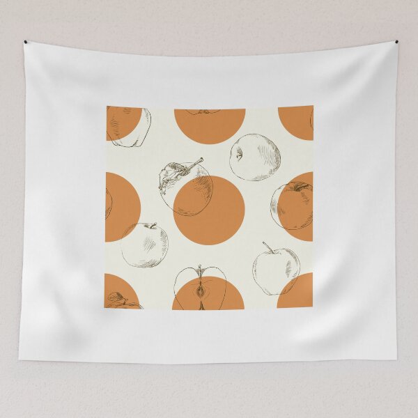 Item preview, seamless pattern made of scattered decorative apples designed and sold by Olga Berlet.