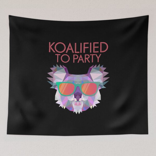 Item preview, Funny Koala Pun product   Koalified To Party   Animal Theme Gifts design designed and sold by stuch75.