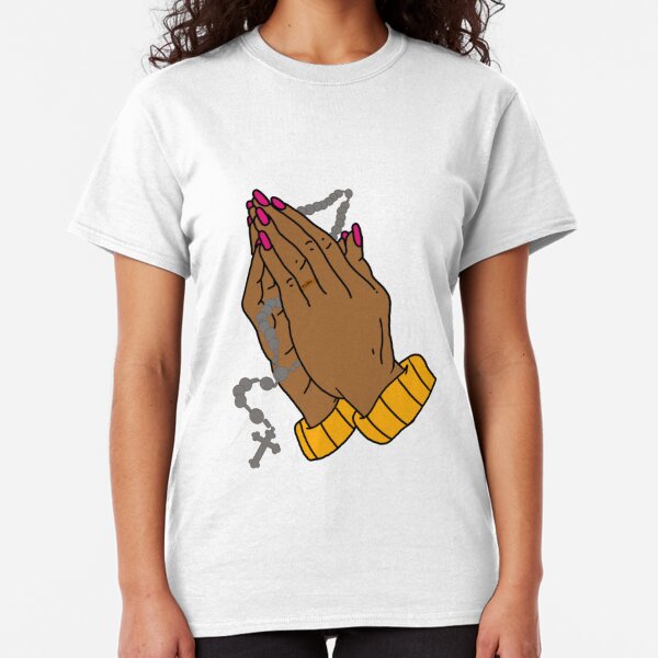 praying hands t shirt