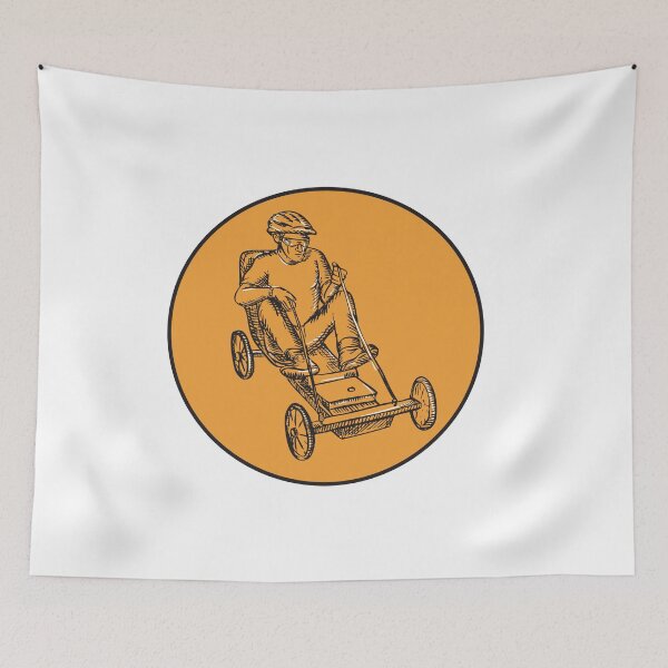 Item preview, Rider Riding Soapbox Etching designed and sold by patrimonio.