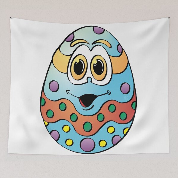 Item preview, Blue Easter Egg C Cartoon designed and sold by Scott Hayes.