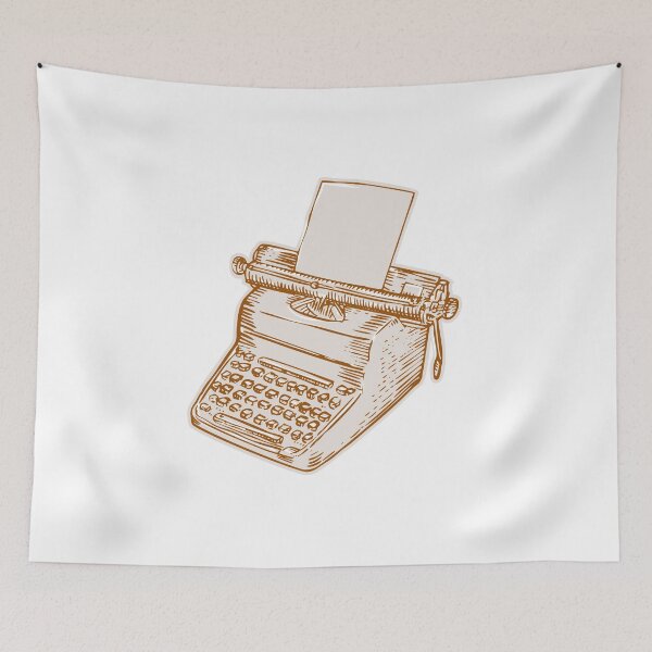 Item preview, Vintage Old Style Typewriter Etching designed and sold by patrimonio.