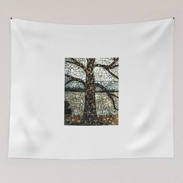 Item preview, Tree Mosaic On Store Building's Outside Wall, Woodbridge NJ USA designed and sold by Jane Neill-Hancock.