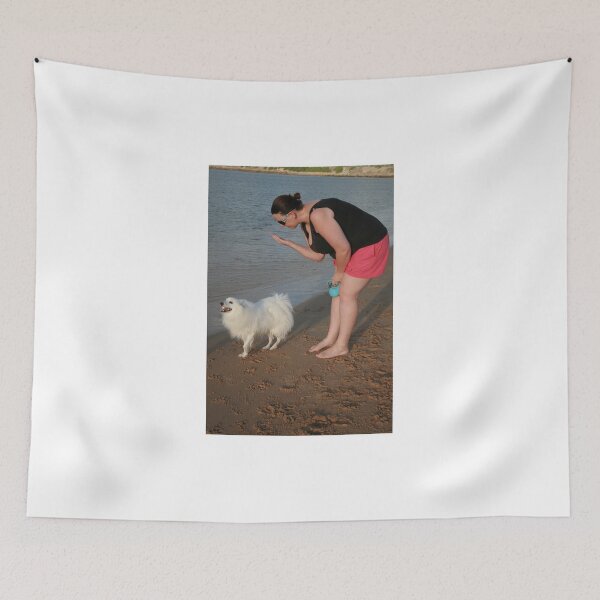 Item preview, 8. Rebecca & her Japanese Spitz designed and sold by Cathie Brooker.