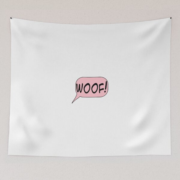 Item preview, Woof In Pink Speech Bubble designed and sold by Almdrs.