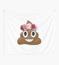 Blume Krone Poop Emoji Hipster Tumblr Wandbehang