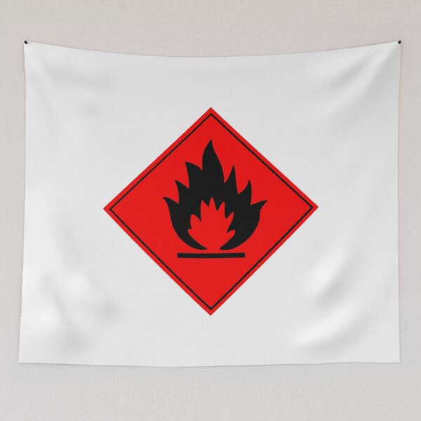 Item preview, Flammable Warning Sign designed and sold by sweetsixty.
