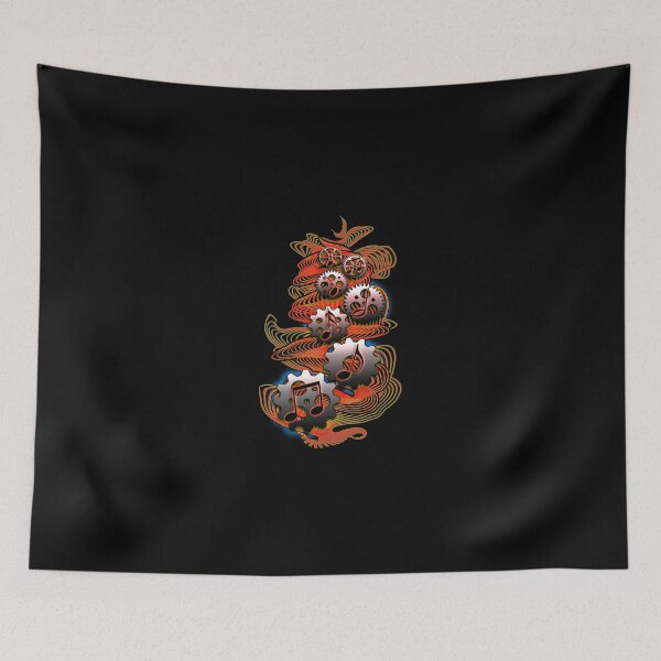 Item preview, Music Audio Engineer - Music Notes & Gears (red) designed and sold by VisionQuestArts.