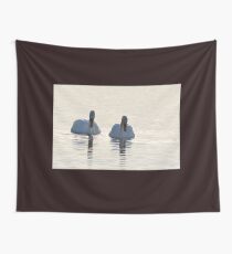 Schwäne schreien Wandbehang