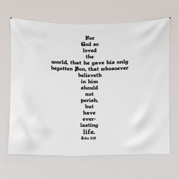 Item preview, JOHN 3:16 cross designed and sold by Calgacus.