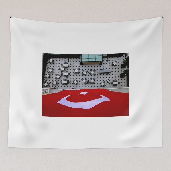 Item preview, Turkish Flag Hanging From Pera Palace Hotel, Istanbul, Turkey designed and sold by Robert La Bua.