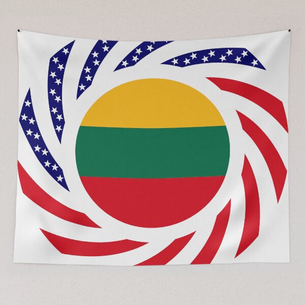 Item preview, Lithuanian American Multinational Patriot Flag Series designed and sold by Carbon-Fibre Media.