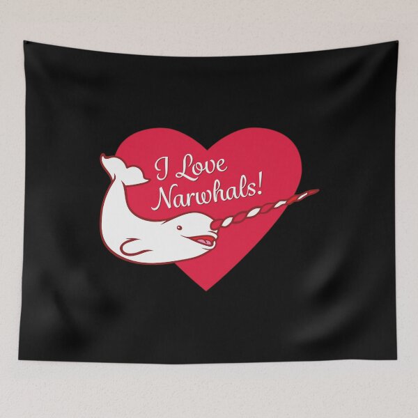 Item preview, Amo el corazón de Narwhals designed and sold by Peppermint Narwhal.