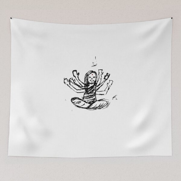 Item preview, Hindu Jesus Scribble Doodle designed and sold by lindseybro.
