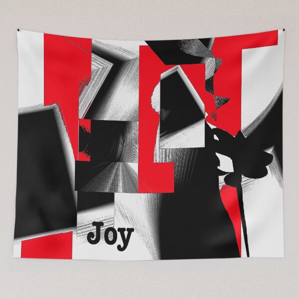Item preview, Joy Us Graphic with Red designed and sold by Cherie Hanson.