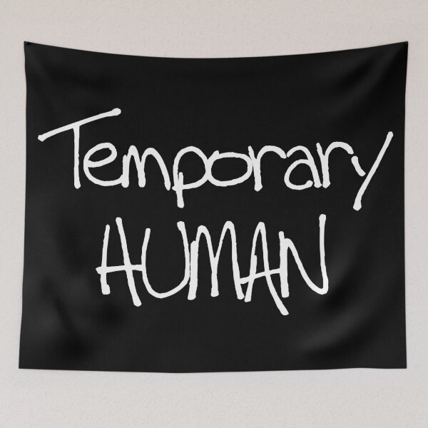 Item preview, temporary human black white designed and sold by Artsanity.
