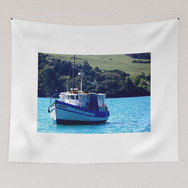 Item preview, Fishing Trawer Akaroa, New Zealand designed and sold by sandysartstudio.