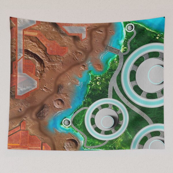 Item preview, Alien World Space Battle Play Area designed and sold by andabelart.