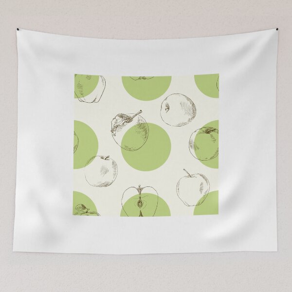 Item preview, seamless pattern made of scattered decorative apples designed and sold by Olga Berlet.