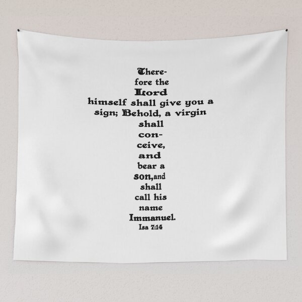 Item preview, ISAIAH 7:14 cross designed and sold by Calgacus.