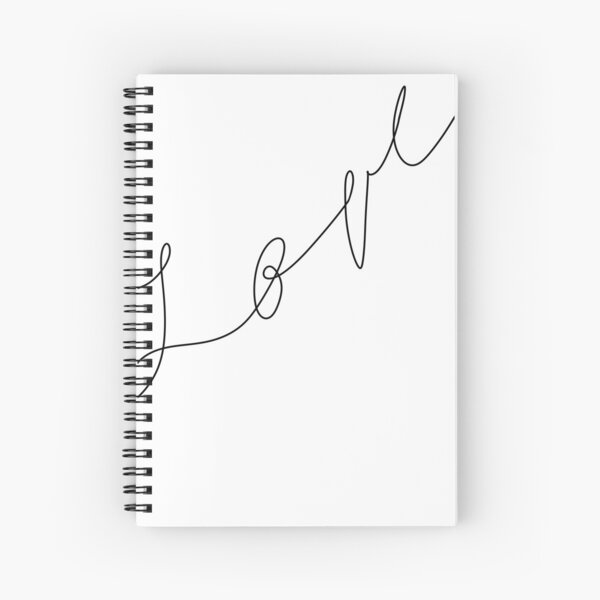 Love lettering Spiral Notebook