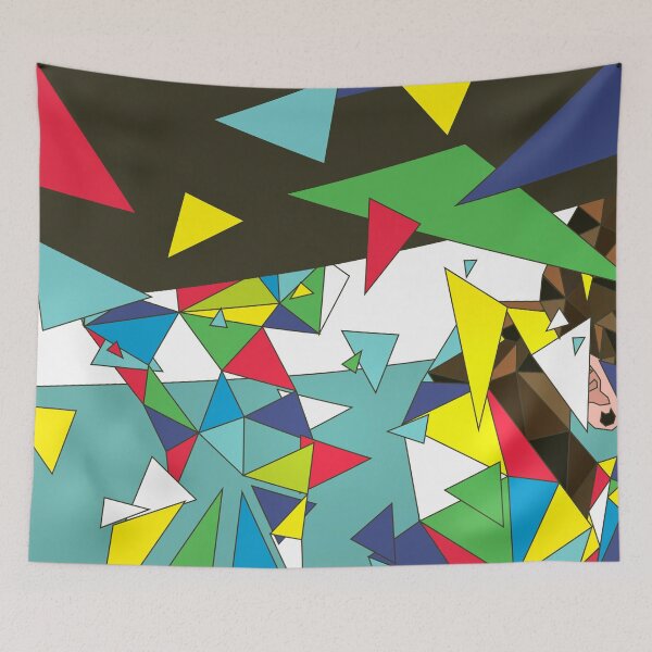 Item preview, Tilted Autoportrait with Triangles designed and sold by XOOXOO.
