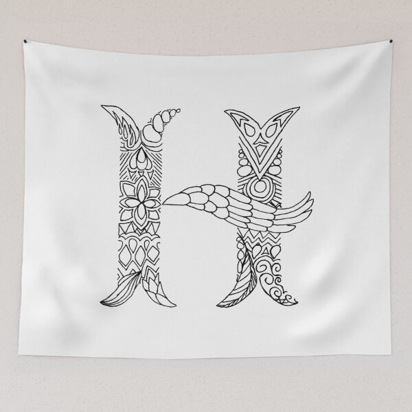 Item preview, Patterned Letter H designed and sold by Alyssa Zeldenrust.