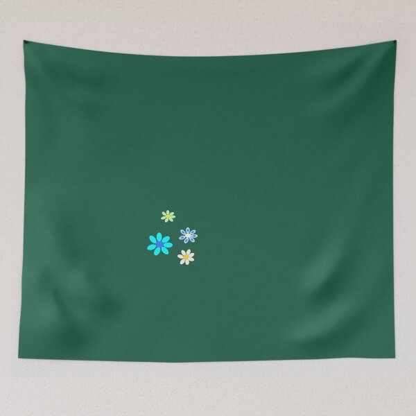 Item preview, 4 flowers on a dark green background designed and sold by JoAnnFineArt.