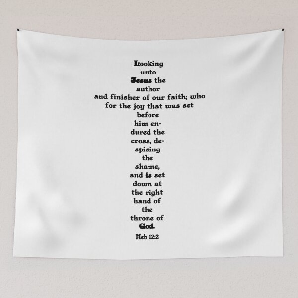 Item preview, HEBREWS 12:2 cross designed and sold by Calgacus.