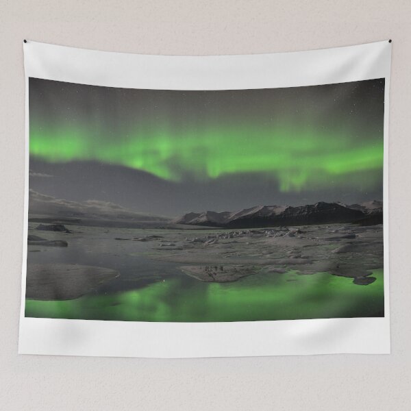 Item preview, Aurora Borealis - Jokulsarlon Glacial Lagoon, Iceland designed and sold by Kasia Nowak.