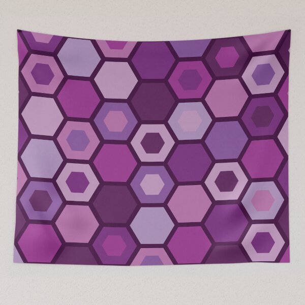 Artikelvorschau, Pink Hexagons entworfen und verkauft von hartzelldesign.