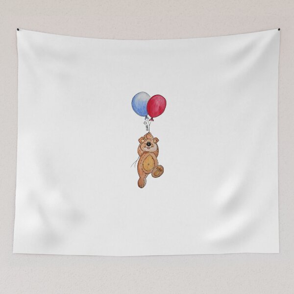 Item preview, Flying away bear designed and sold by lovingkakeart.
