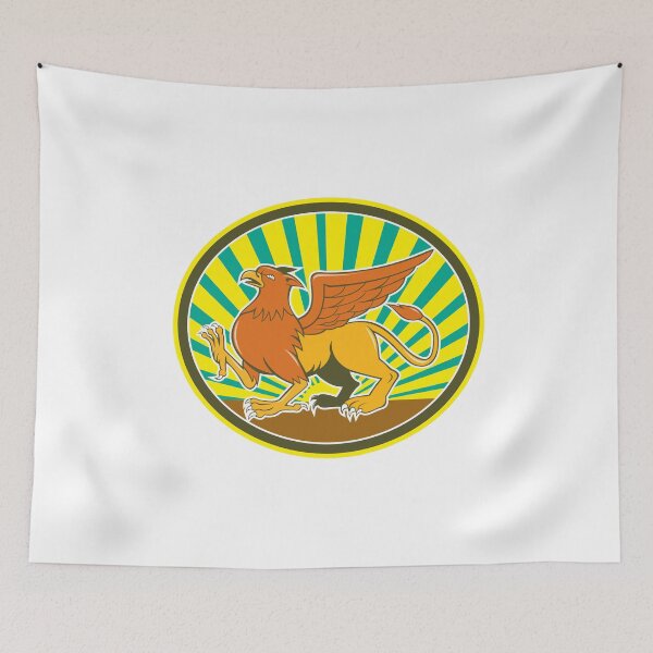 Item preview, Griiffin Marching Side Oval Cartoon designed and sold by patrimonio.