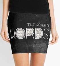 the power of words Mini Skirt