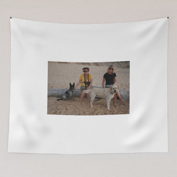 Item preview, 6. Kay & Tracey with Labrador & Cross Kelpie Blue Healer designed and sold by Cathie Brooker.