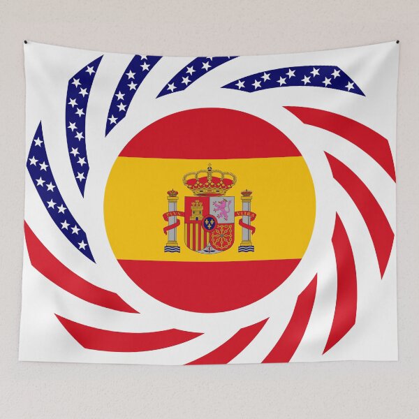 Item preview, Spanish American Multinational Patriot Flag Series designed and sold by Carbon-Fibre Media.