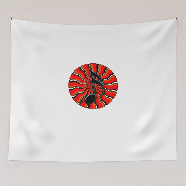 Item preview, Red Hot Semiquaver - 16th Note Music Symbol designed and sold by VisionQuestArts.