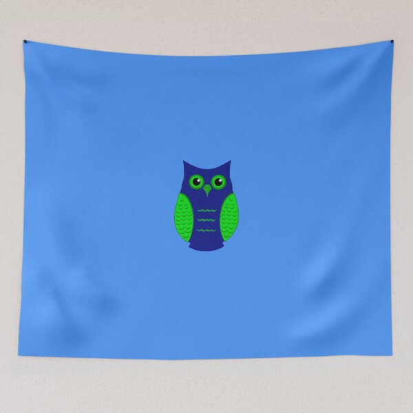 Item preview, Blue and Green Owl designed and sold by shaneisadragon.
