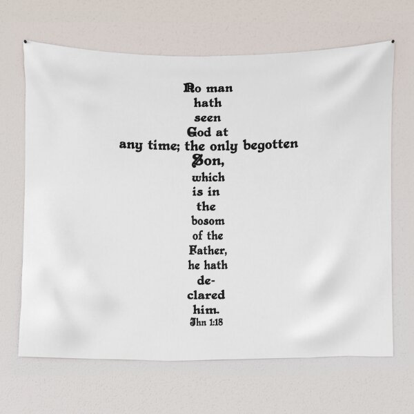 Item preview, JOHN 1:18 cross designed and sold by Calgacus.