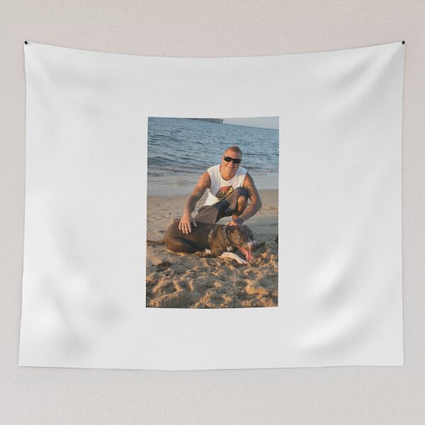 Item preview, 14. Aaron & his American Staffy designed and sold by Cathie Brooker.