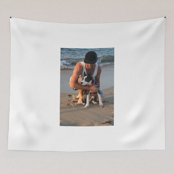 Item preview, 13. Dave & his American Staffy designed and sold by Cathie Brooker.