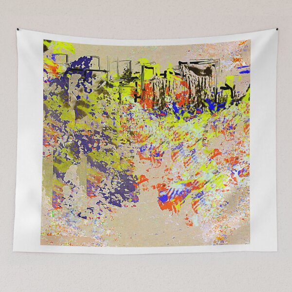 Item preview, Hidden City in Bright Yellow, Blue, and Orange designed and sold by Jessielee72.