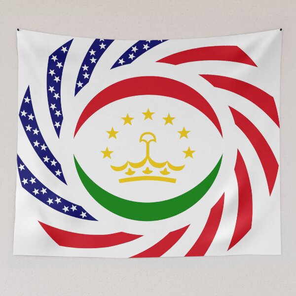 Item preview, Tajik American Multinational Patriot Flag Series designed and sold by Carbon-Fibre Media.