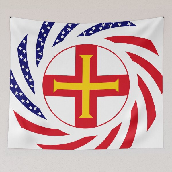 Item preview, Guernsey American Multinational Patriot Flag Series designed and sold by Carbon-Fibre Media.