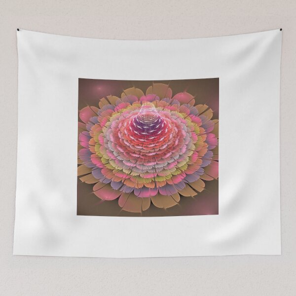 Item preview, Dreamy fractal fantasy Trumpet flower designed and sold by walstraasart.