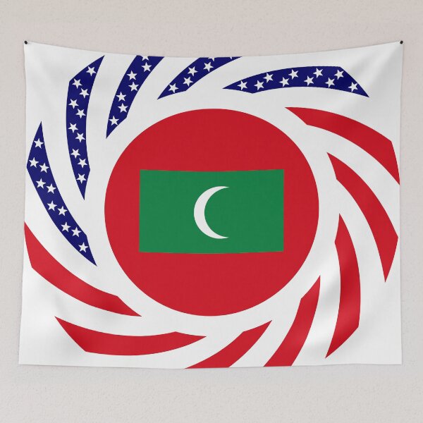 Item preview, Maldivan American Multinational Patriot Flag Series designed and sold by Carbon-Fibre Media.