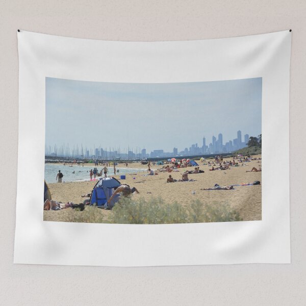 Item preview, ENJOYING THE SUN AT BRIGHTON BEACH designed and sold by kazaroodie.