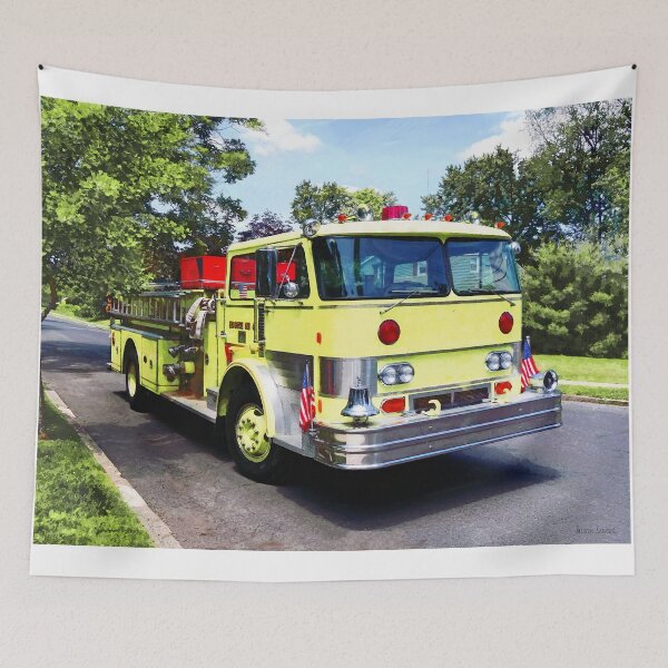 Item preview, Yellow Fire Truck designed and sold by Susan Savad.