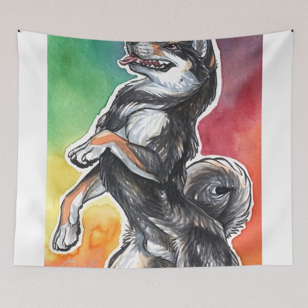 Item preview, Black & Tan Stand! designed and sold by thepurplehusky.