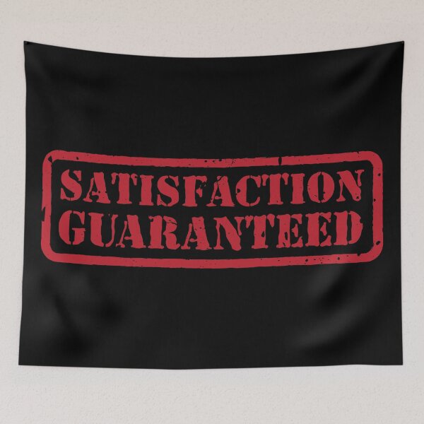 Item preview, Satisfaction Guaranteed Stamp designed and sold by MrTeeTime.